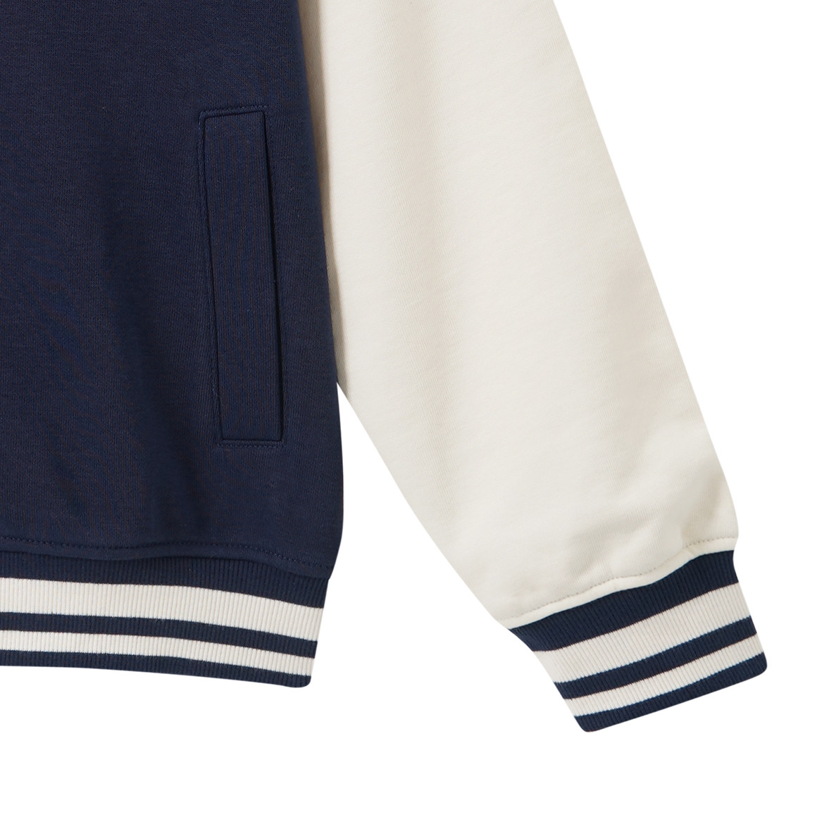 Jongenscollegejas van sweatshirtstof