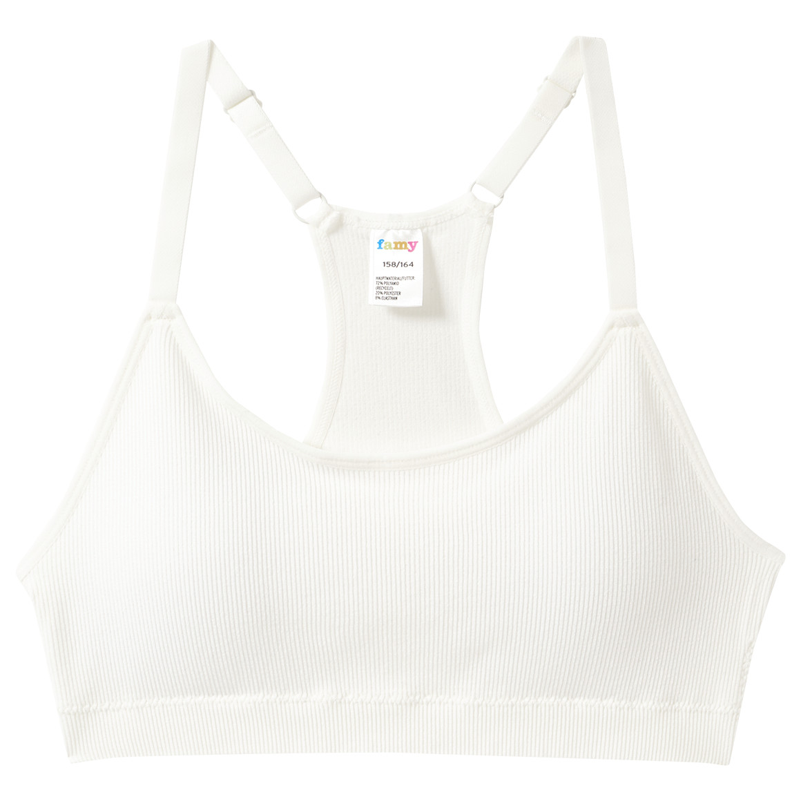 2 Mädchen Seamless-Bustiers mit Pads