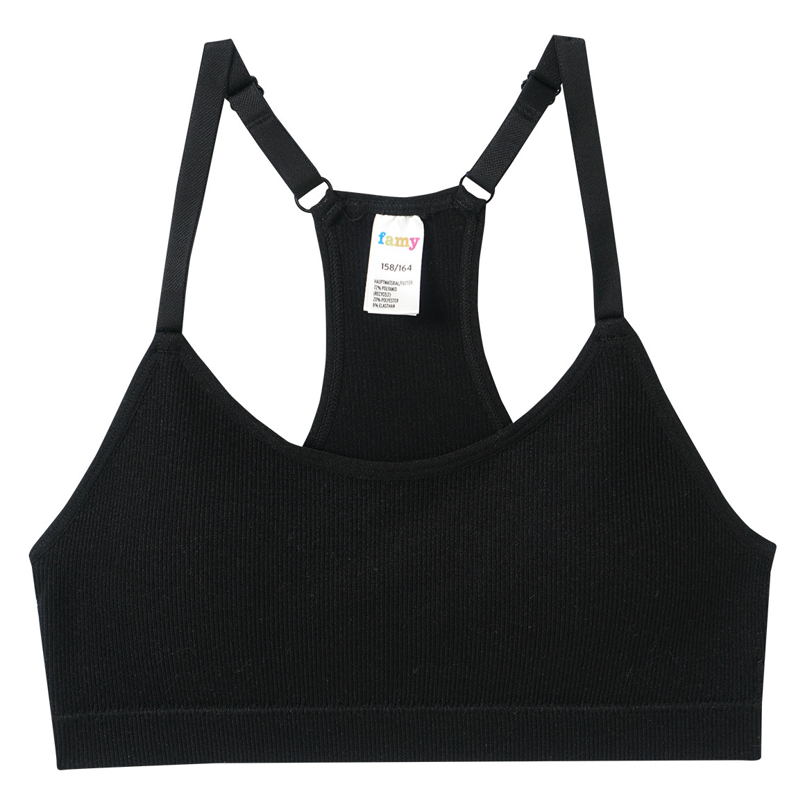 2 Mädchen Seamless-Bustiers mit Pads