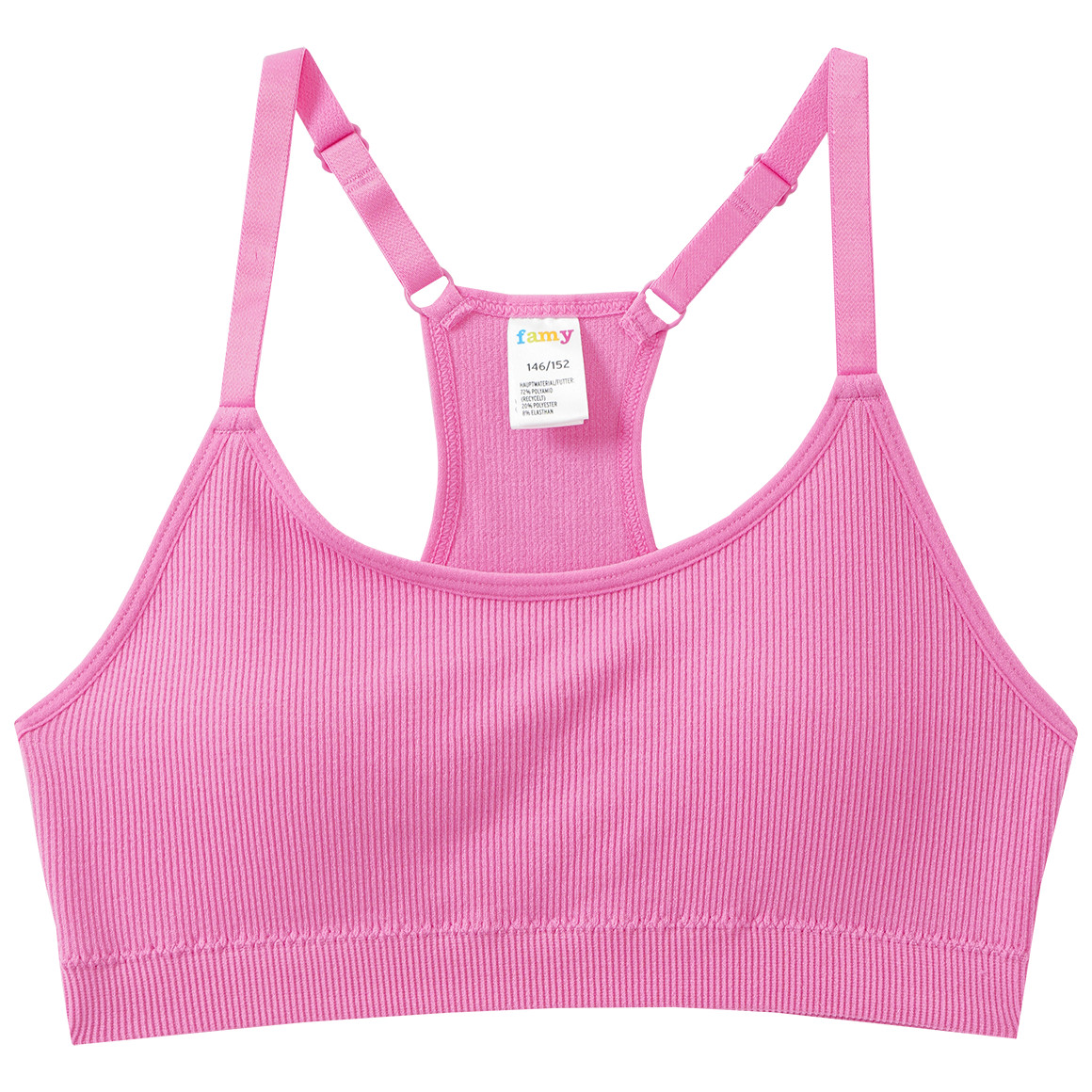 2 Mädchen Seamless-Bustiers mit Pads