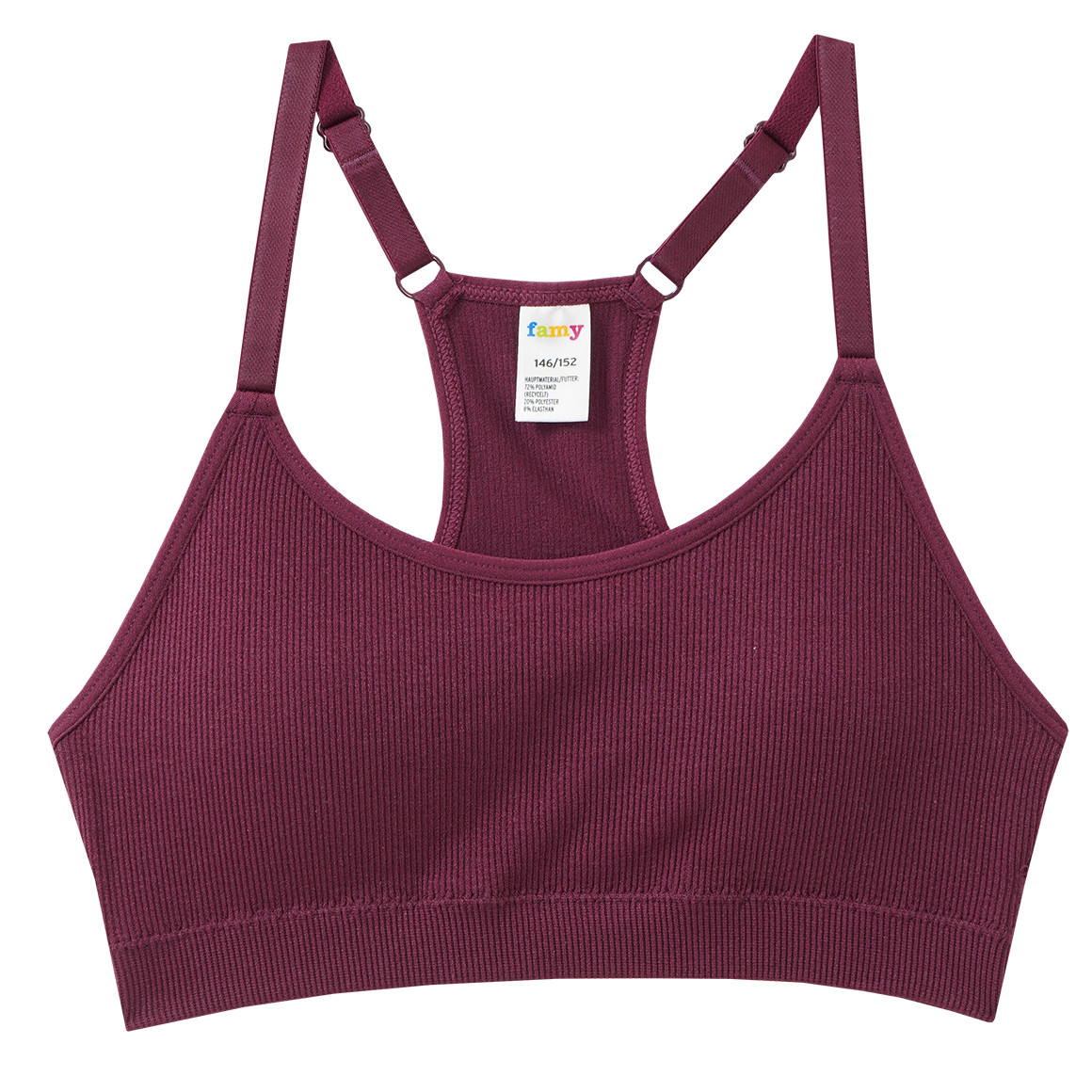 2 Mädchen Seamless-Bustiers mit Pads