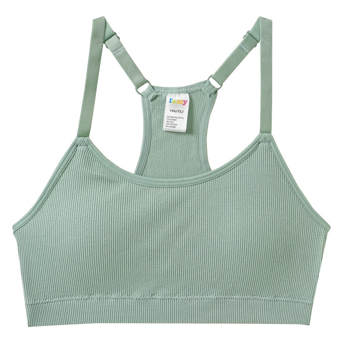 2 Mädchen Seamless-Bustiers mit Pads