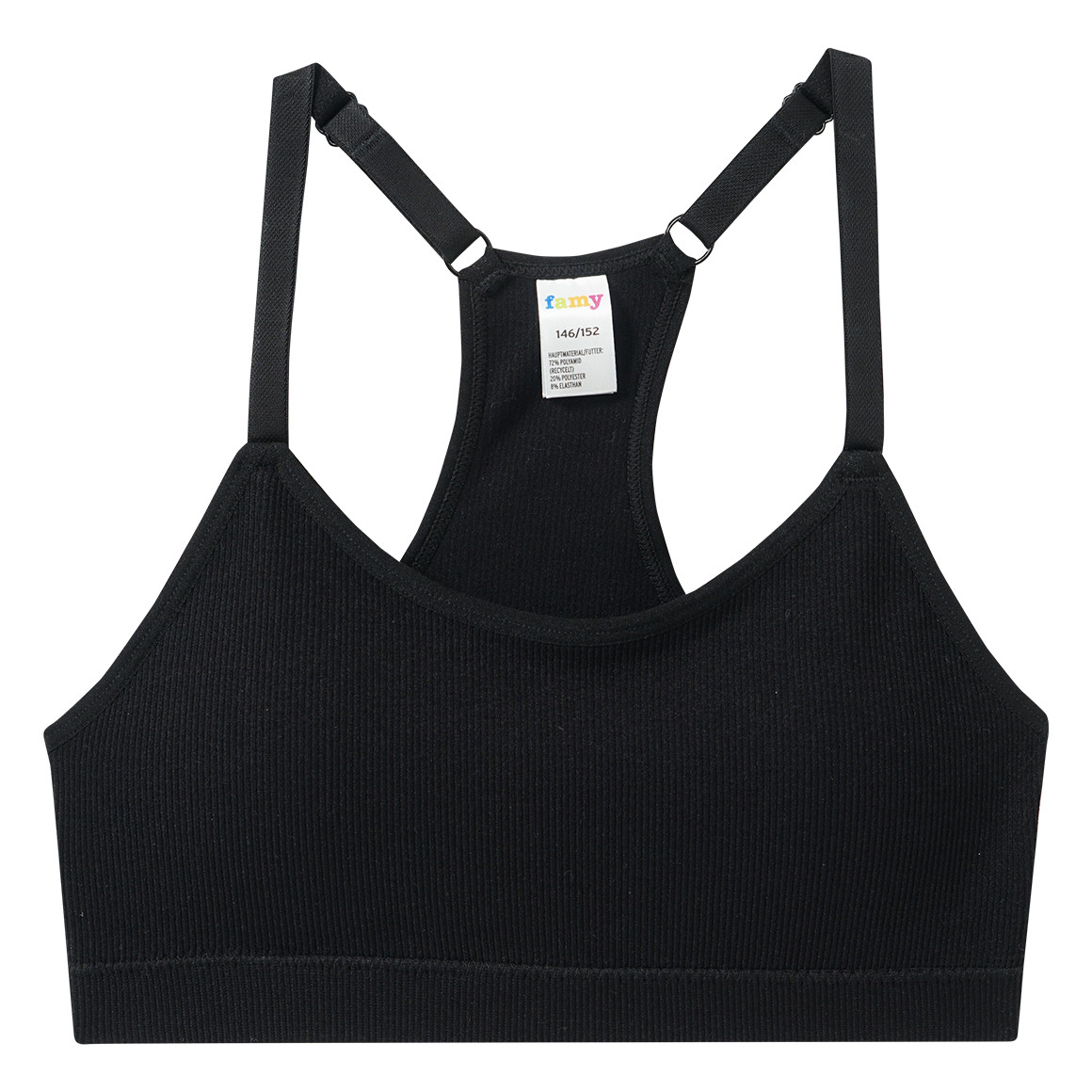 2 Mädchen Seamless-Bustiers mit Pads