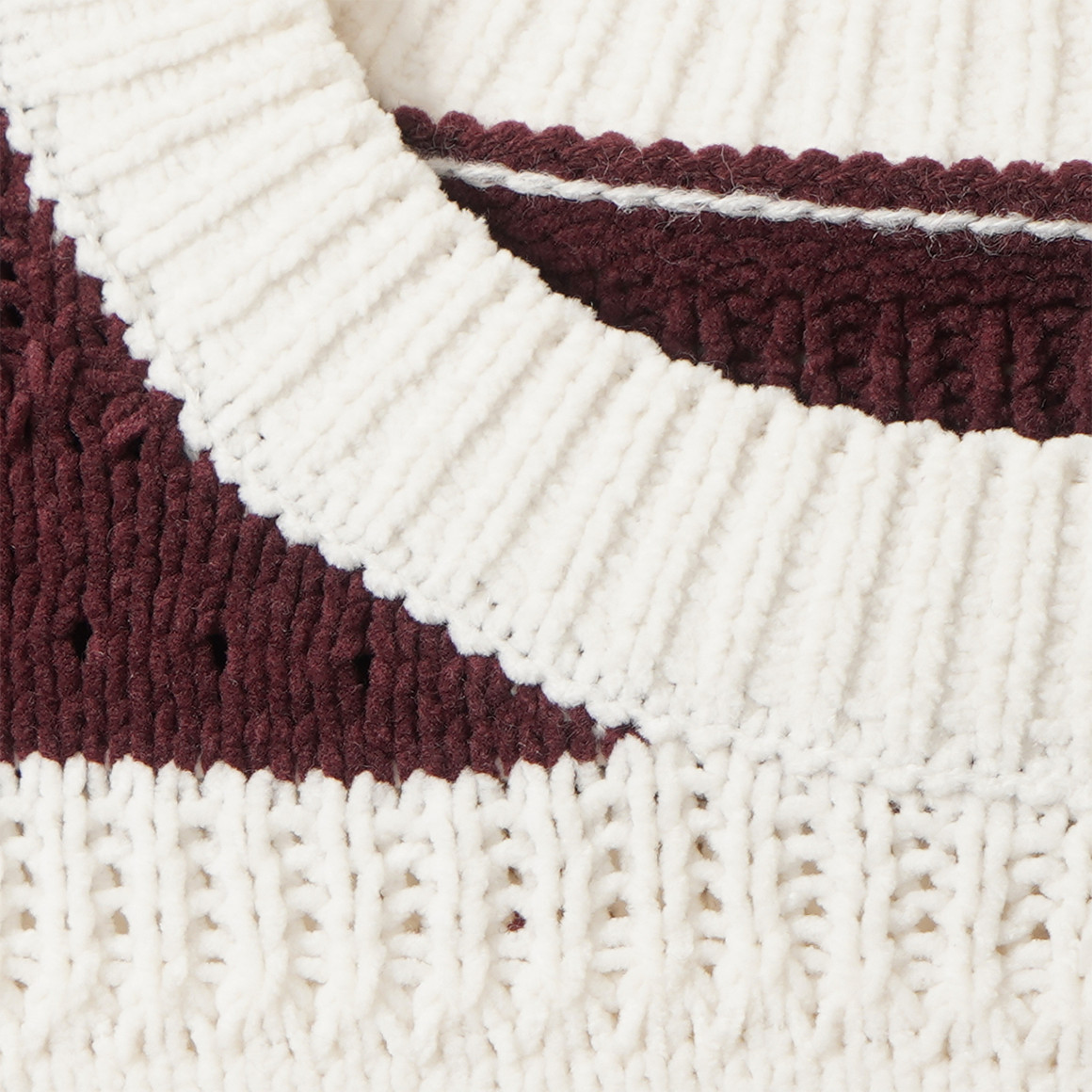 Mädchen Pullover mit Blockstreifen