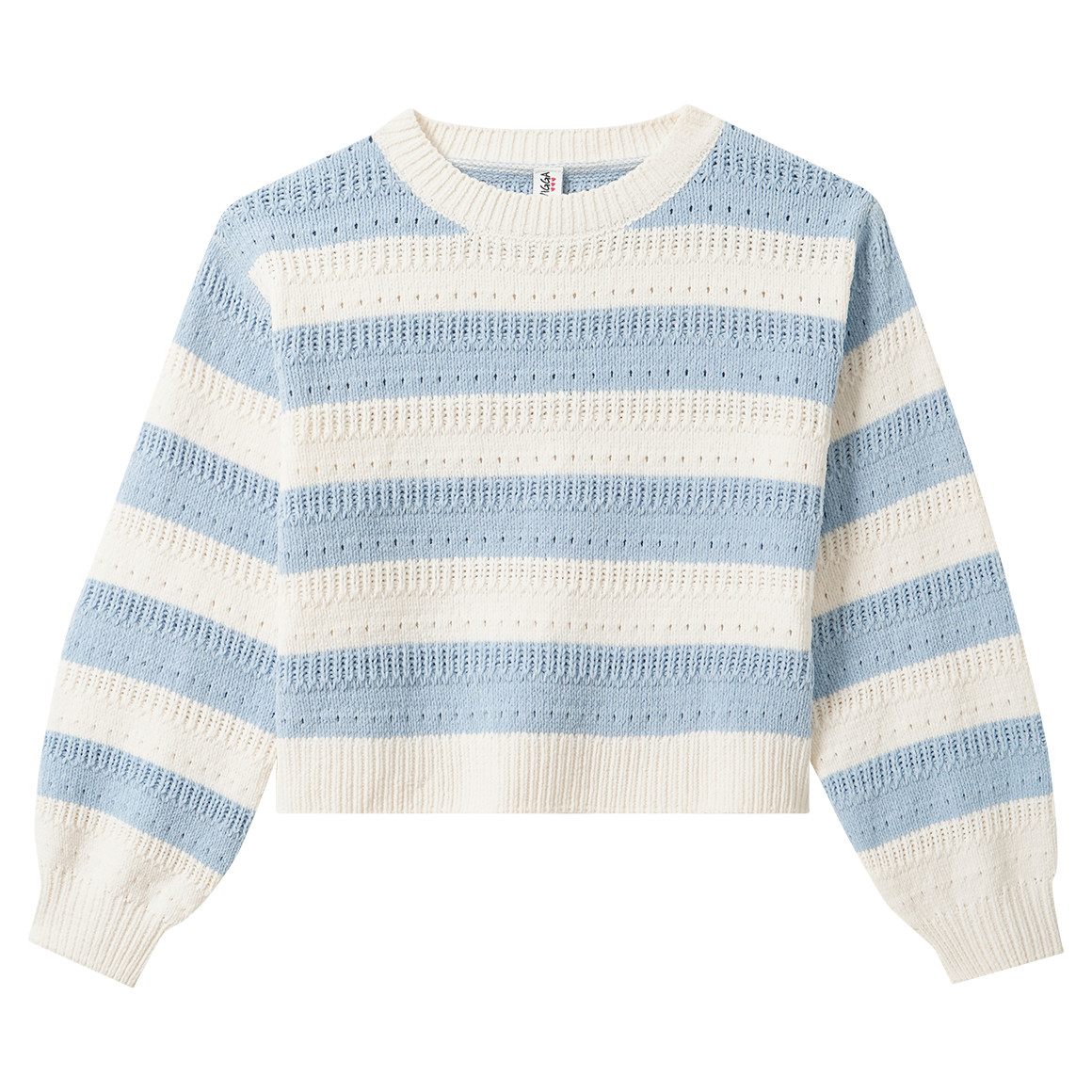 Mädchen Pullover mit Blockstreifen