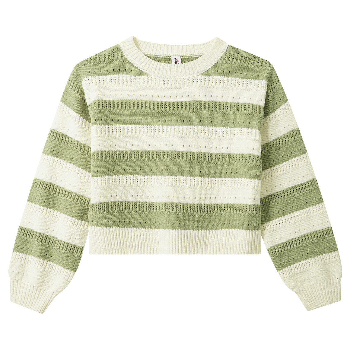 Mädchen Pullover mit Blockstreifen