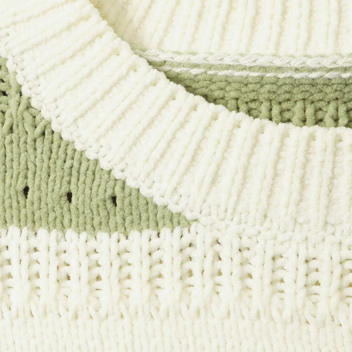 Mädchen Pullover mit Blockstreifen