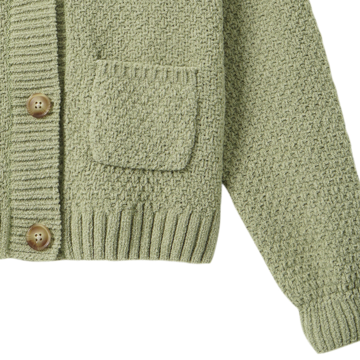 Mädchen Strickjacke aus Chenille