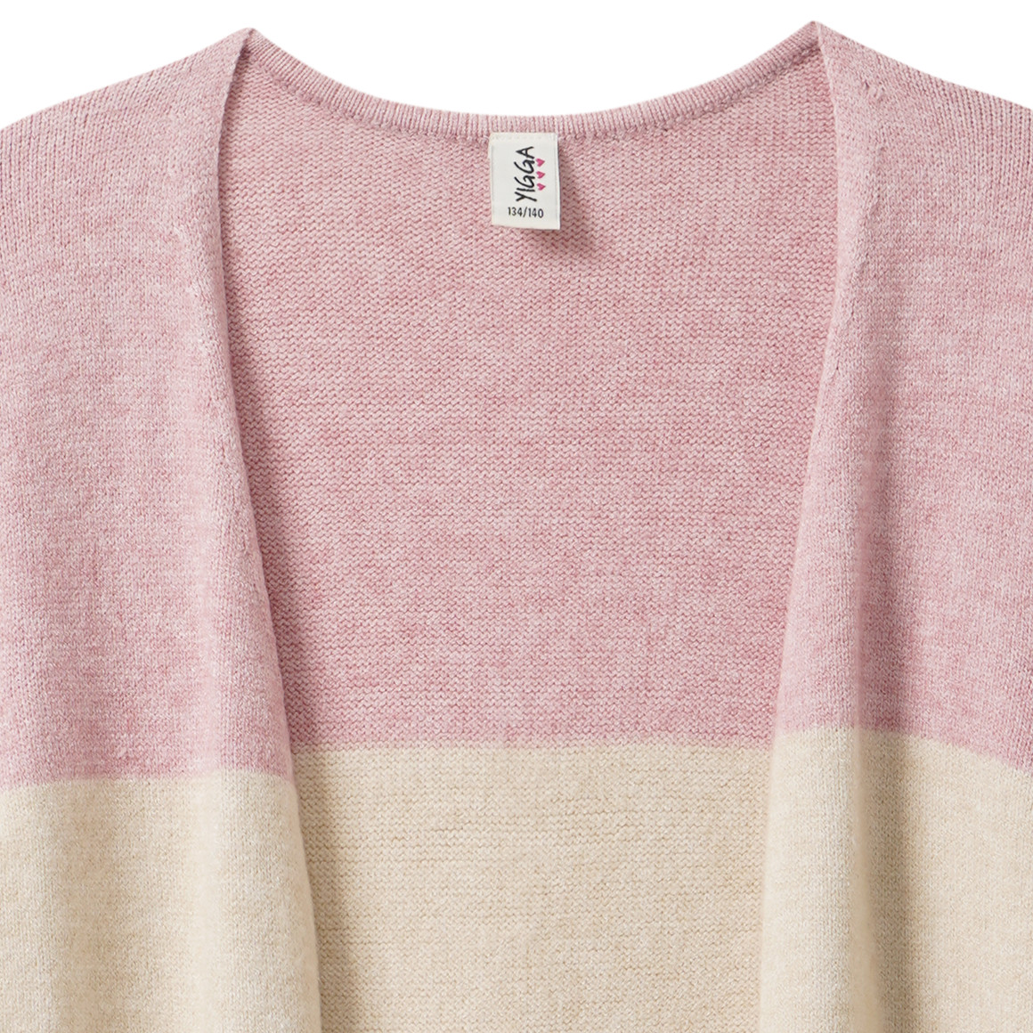 Mädchen Strickjacke mit Blockstreifen