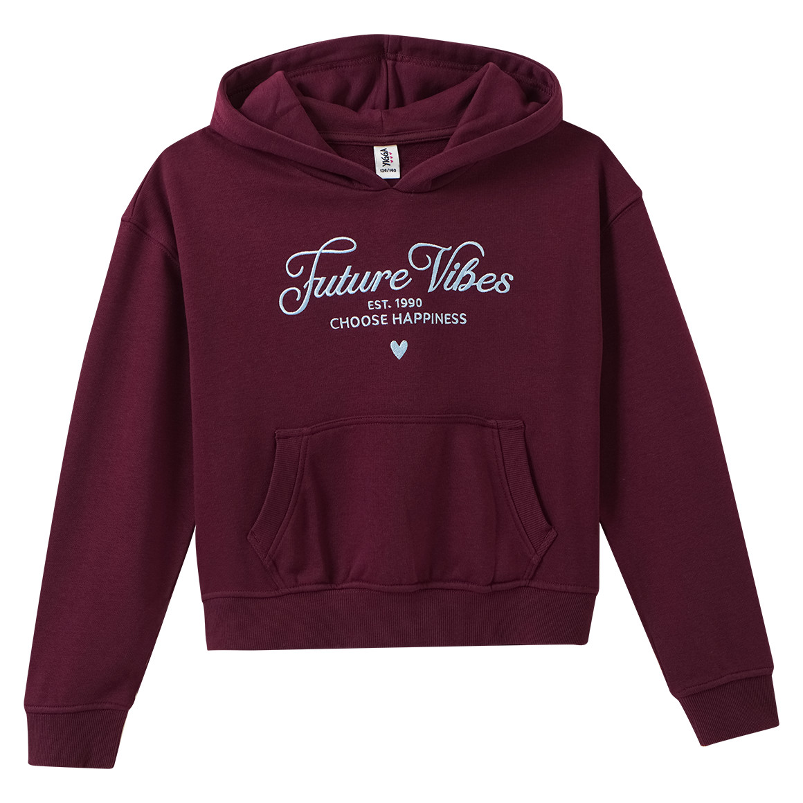 Meisjes hoodie met borduursel