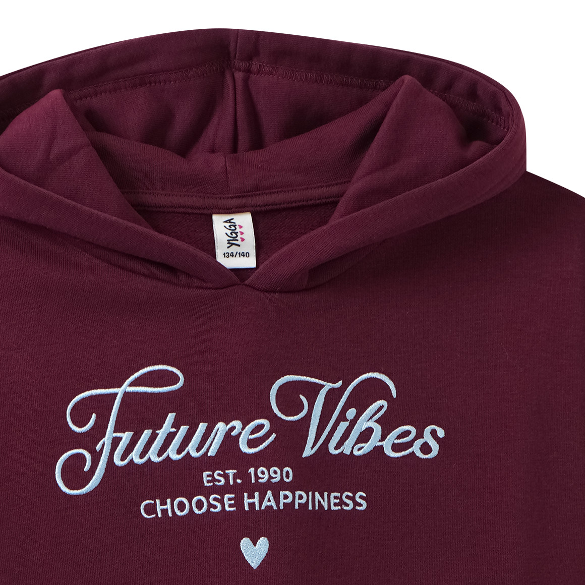 Meisjes hoodie met borduursel