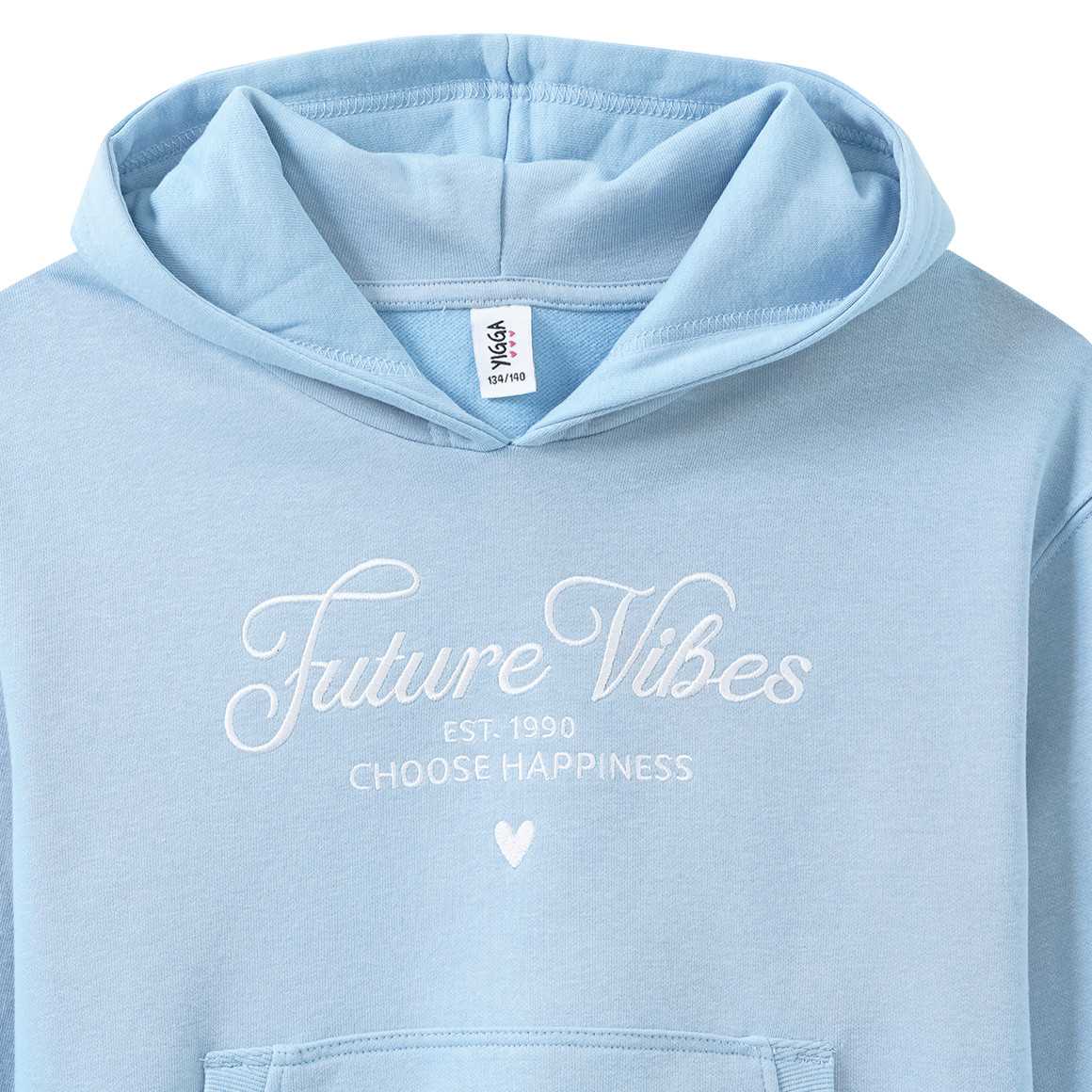 Meisjes hoodie met borduursel
