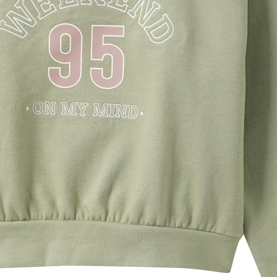 Mädchen Sweatshirt mit Stickerei