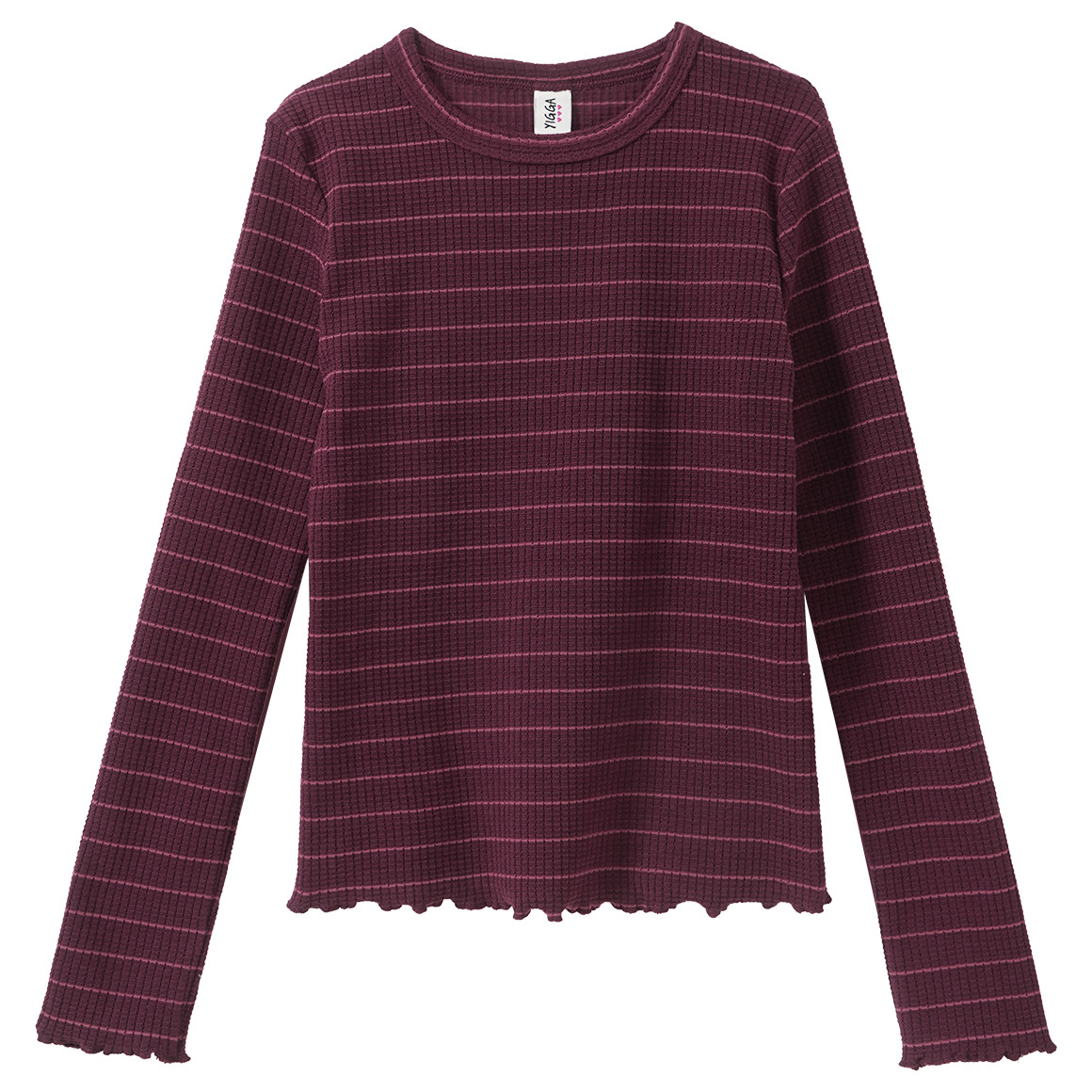 Mädchen Langarmshirt mit Struktur