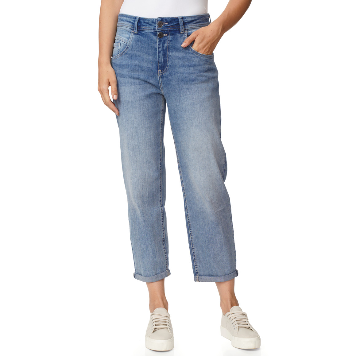 Damen Boyfriend-Jeans im 5-Pocket-Style