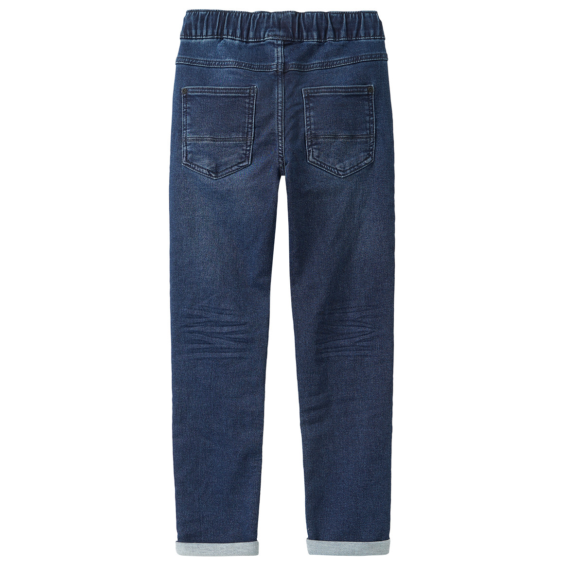 Jungen Pull-on-Jeans mit Used-Waschung