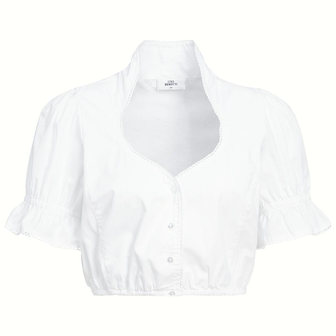 Damen Dirndl-Bluse mit Spitze
