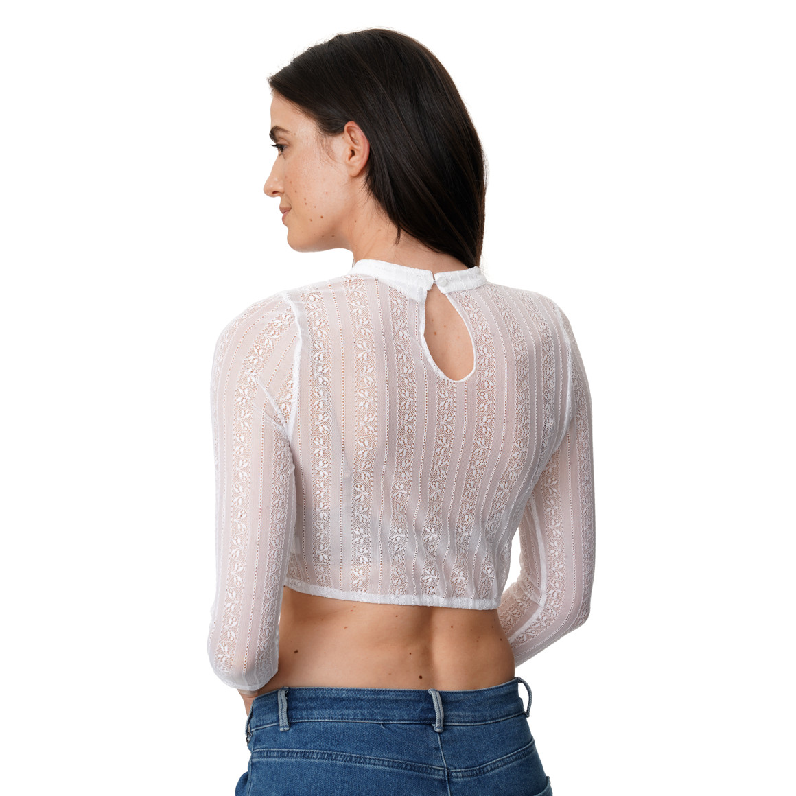 Damen Dirndl-Bluse aus Spitze