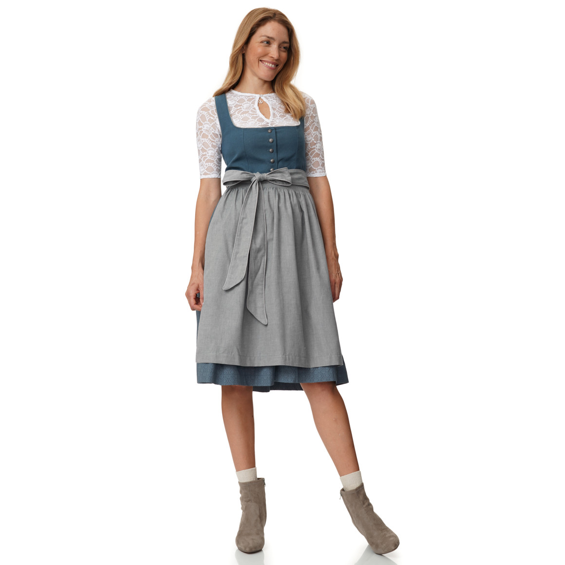 Damen Dirndl mit Jacquard-Muster