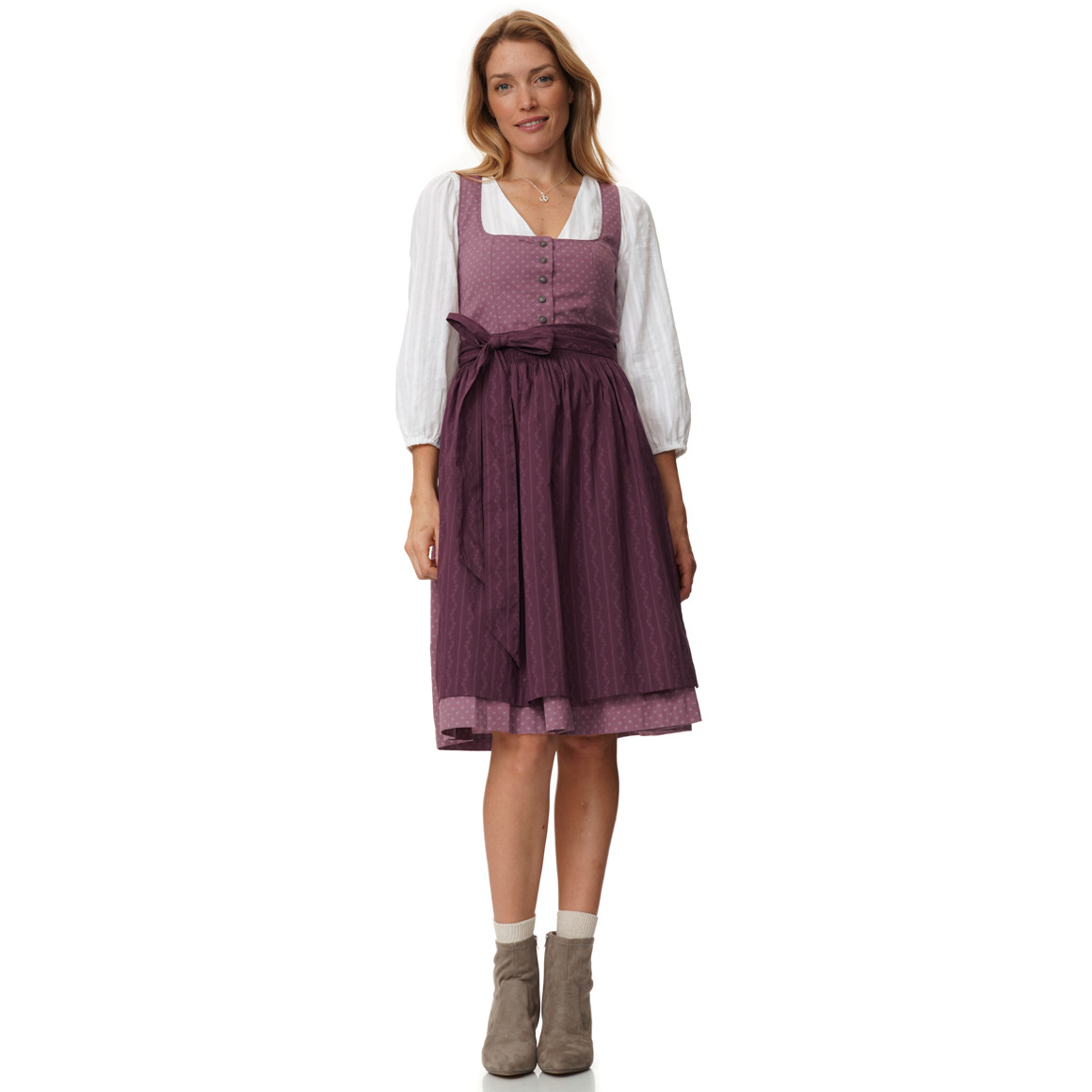 Damen Dirndl mit Allover-Muster