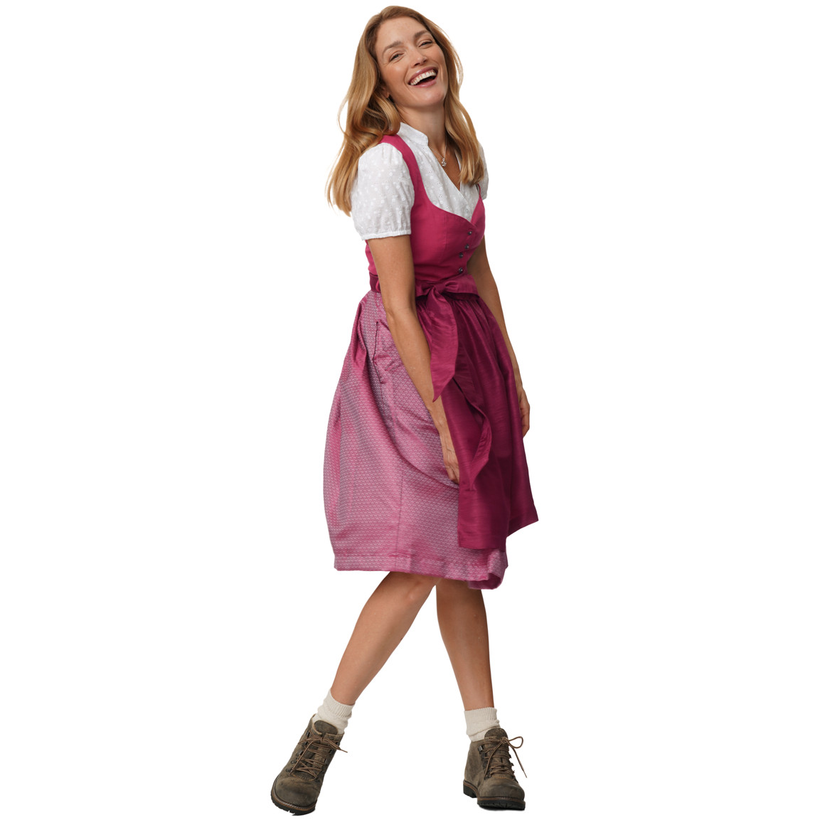 Damen Dirndl mit Jacquard-Muster