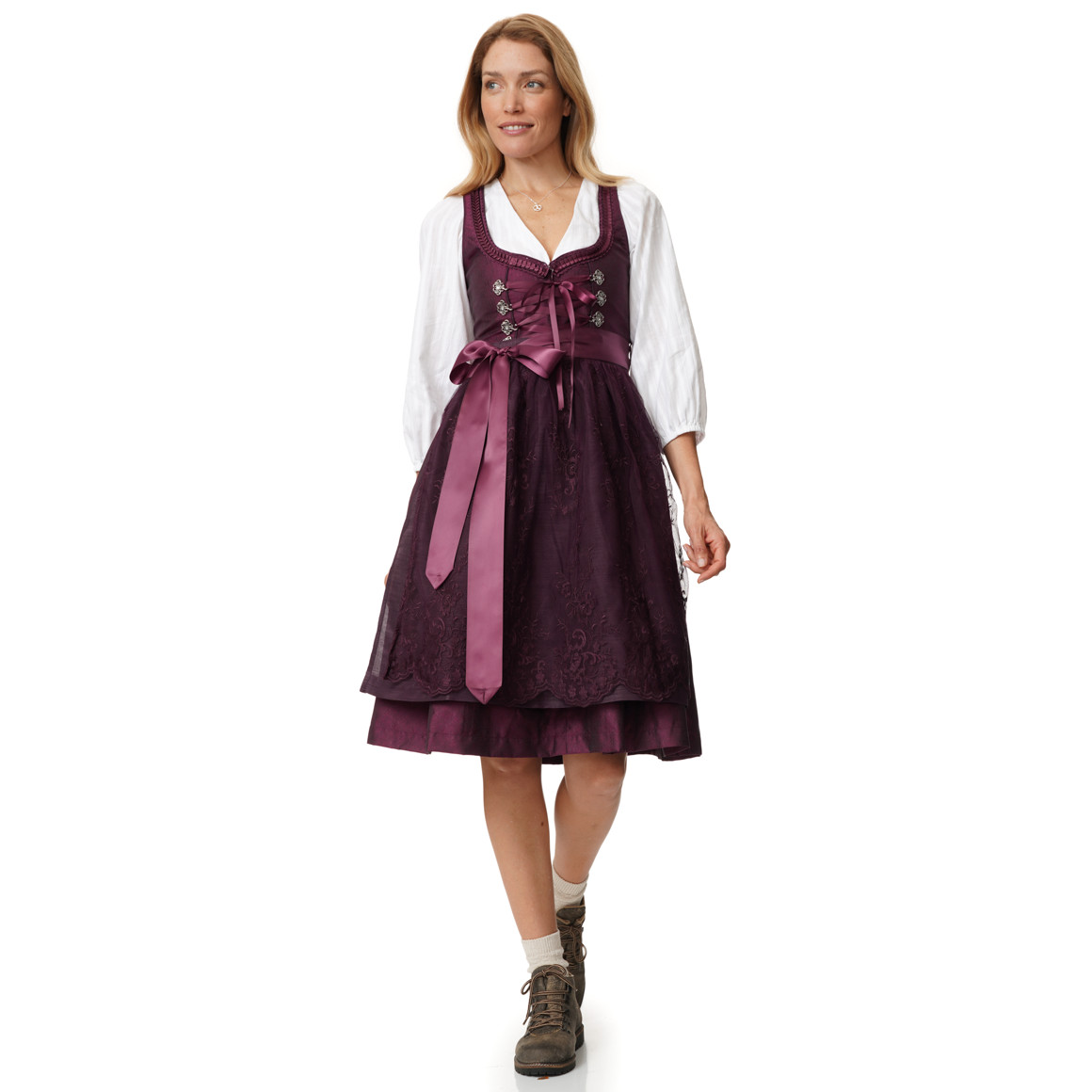 Damen Dirndl mit Jacquard-Muster