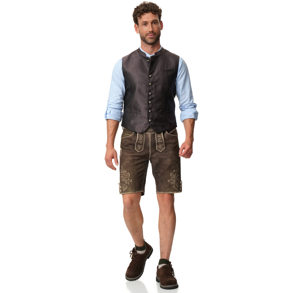 Herren Trachtenweste mit Allover-Muster