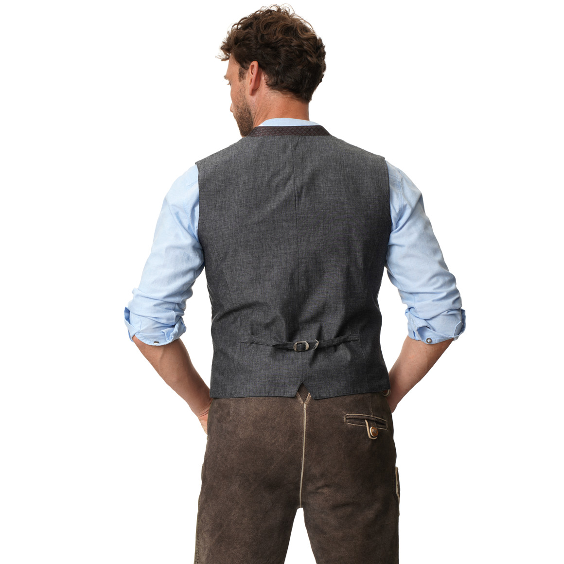 Herren Trachtenweste mit Allover-Muster