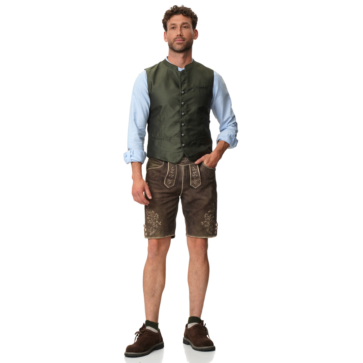 Herren Trachtenweste mit Allover-Muster