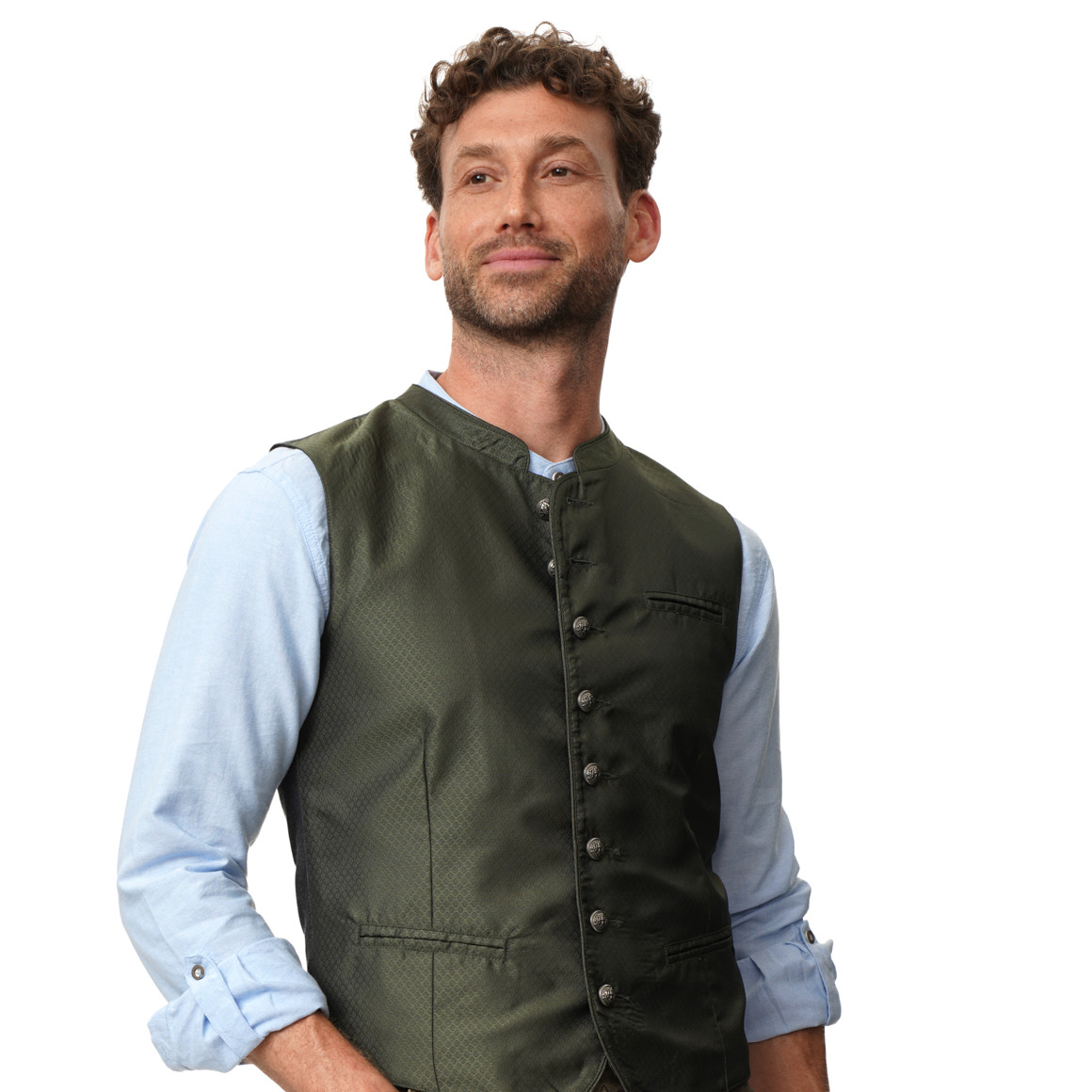 Herren Trachtenweste mit Allover-Muster