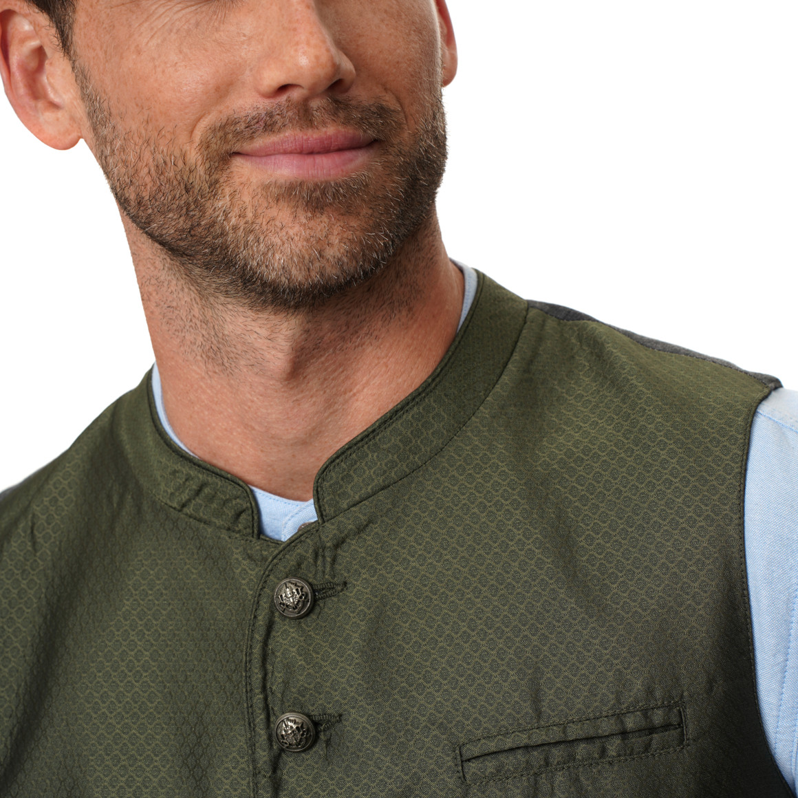 Herren Trachtenweste mit Allover-Muster