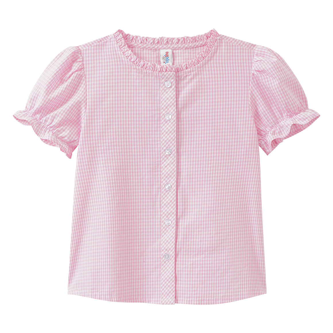 Mädchen Trachtenbluse mit Rüschendetails