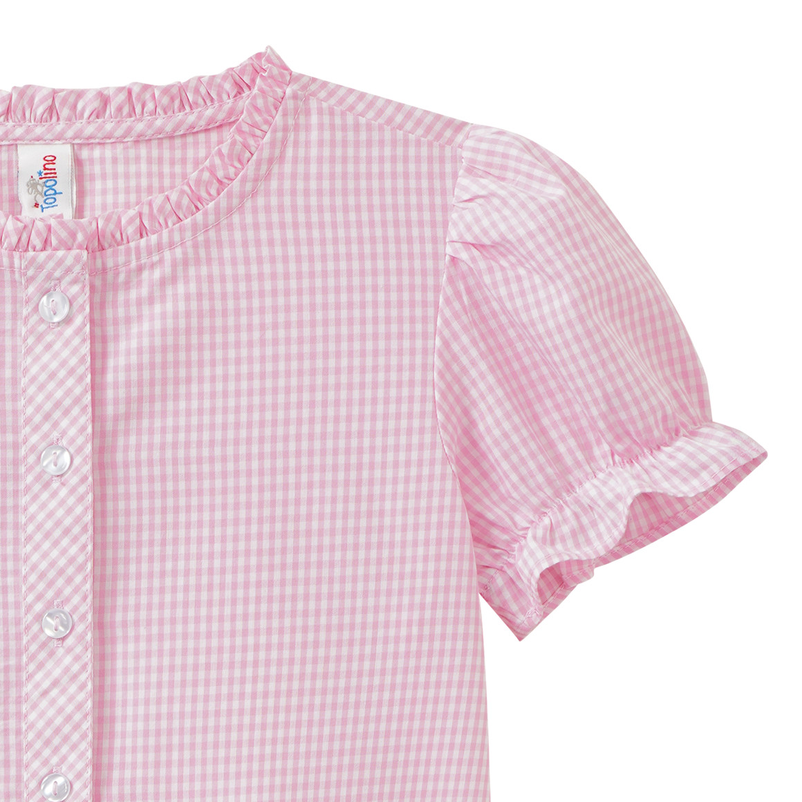 Mädchen Trachtenbluse mit Rüschendetails