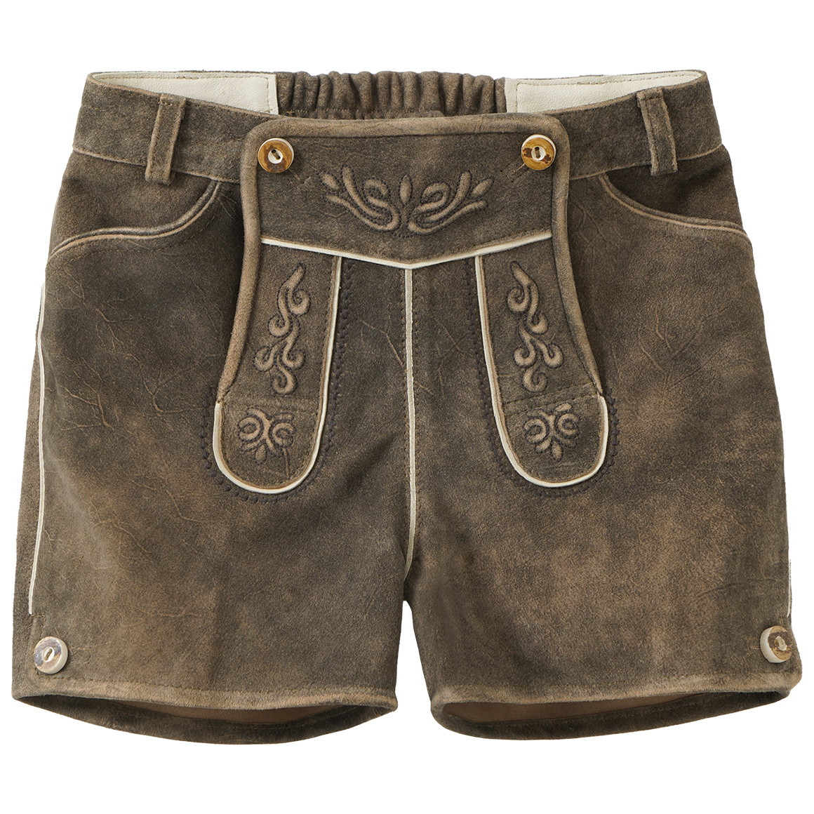 Mädchen Lederhose mit Stickereien