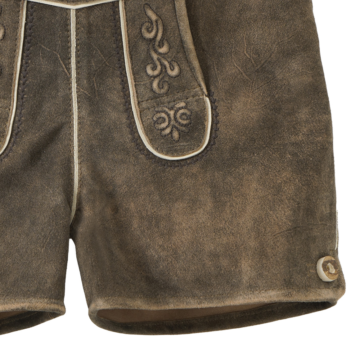 Mädchen Lederhose mit Stickereien