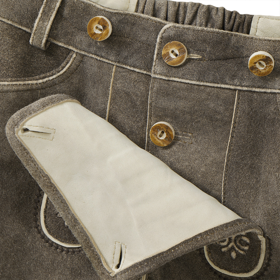 Jungen Lederhose mit Stickereien