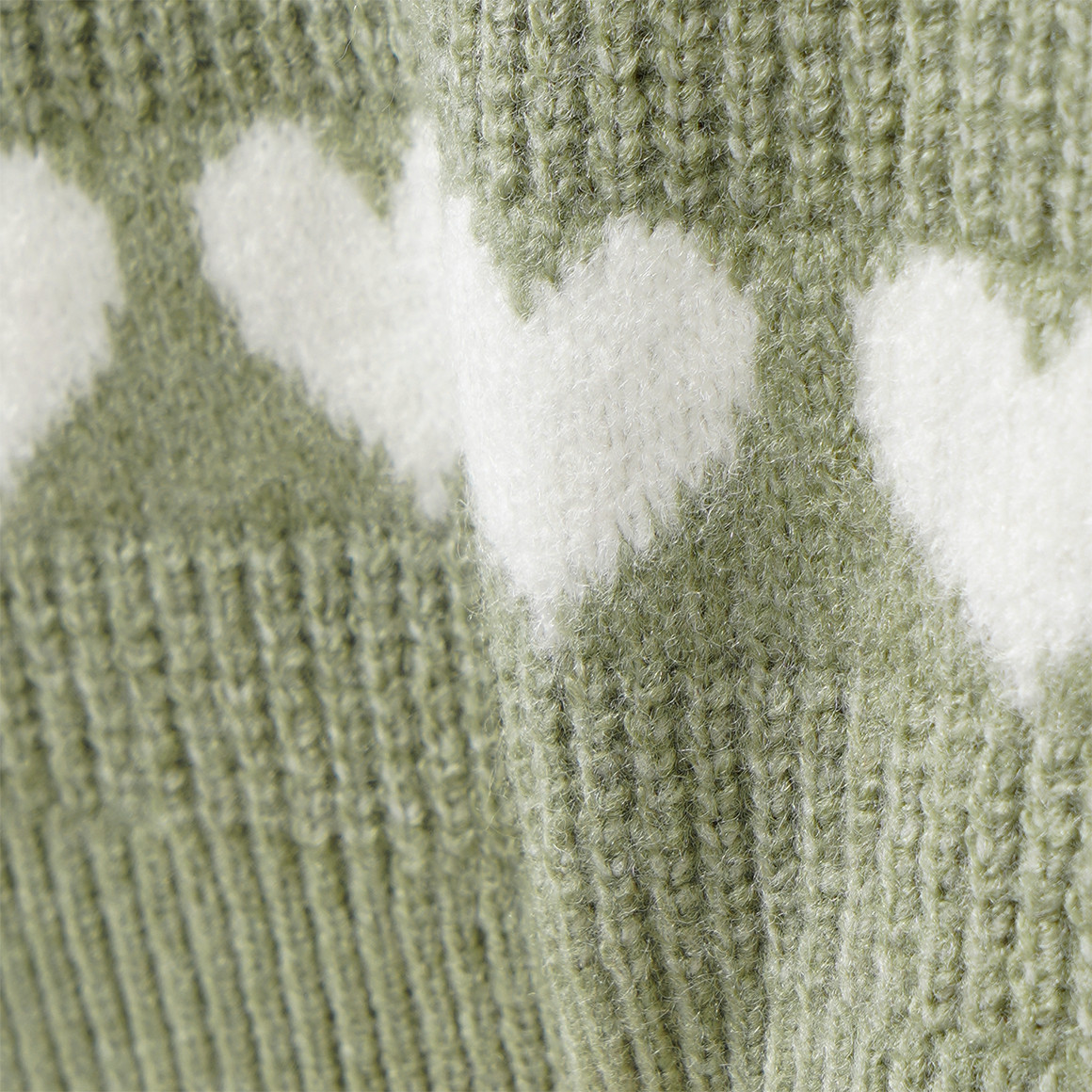 Mädchen Pullover mit Herz-Motiven