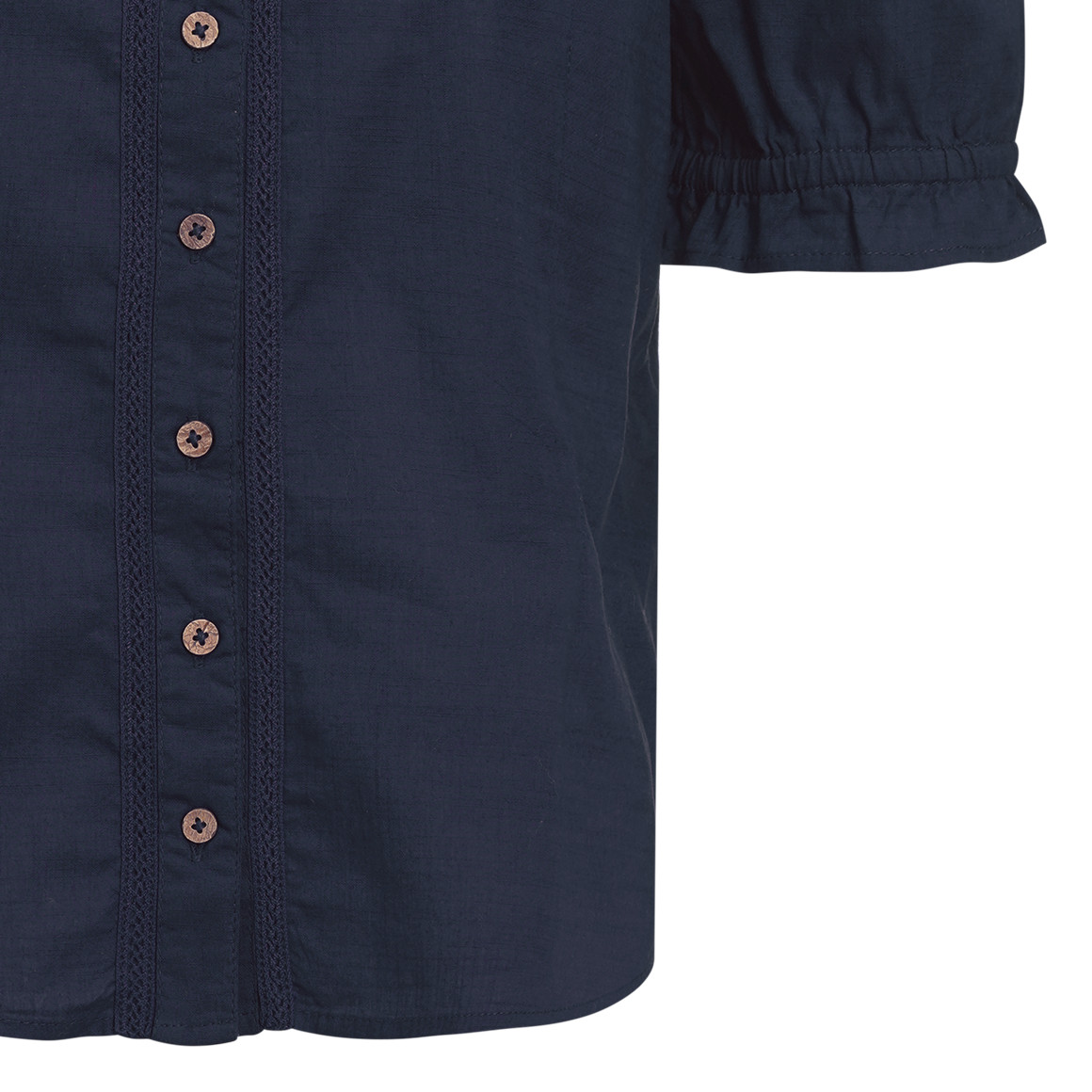 Damen Trachtenbluse mit weitem Ausschnitt