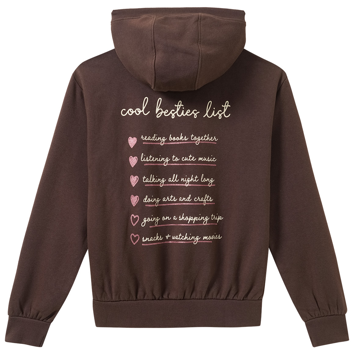 Mädchen Sweat-Hoodie mit Text-Applikation