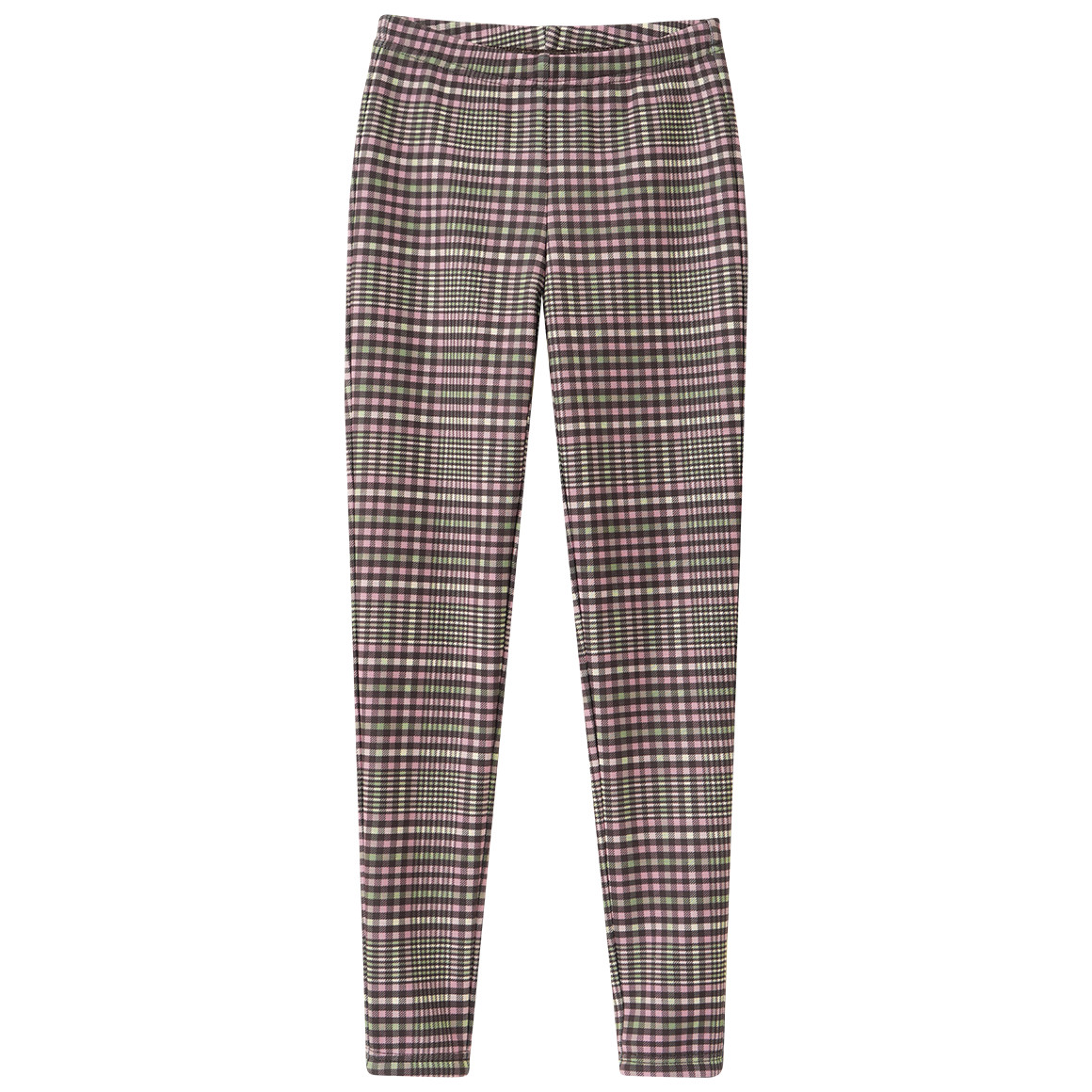 Mädchen Thermo-Leggings in kariertem Design