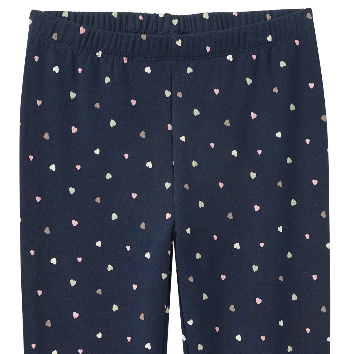 Mädchen Sweatleggings mit Herzchen allover