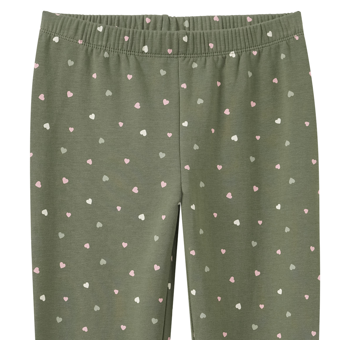 Mädchen Sweatleggings mit Herzchen allover