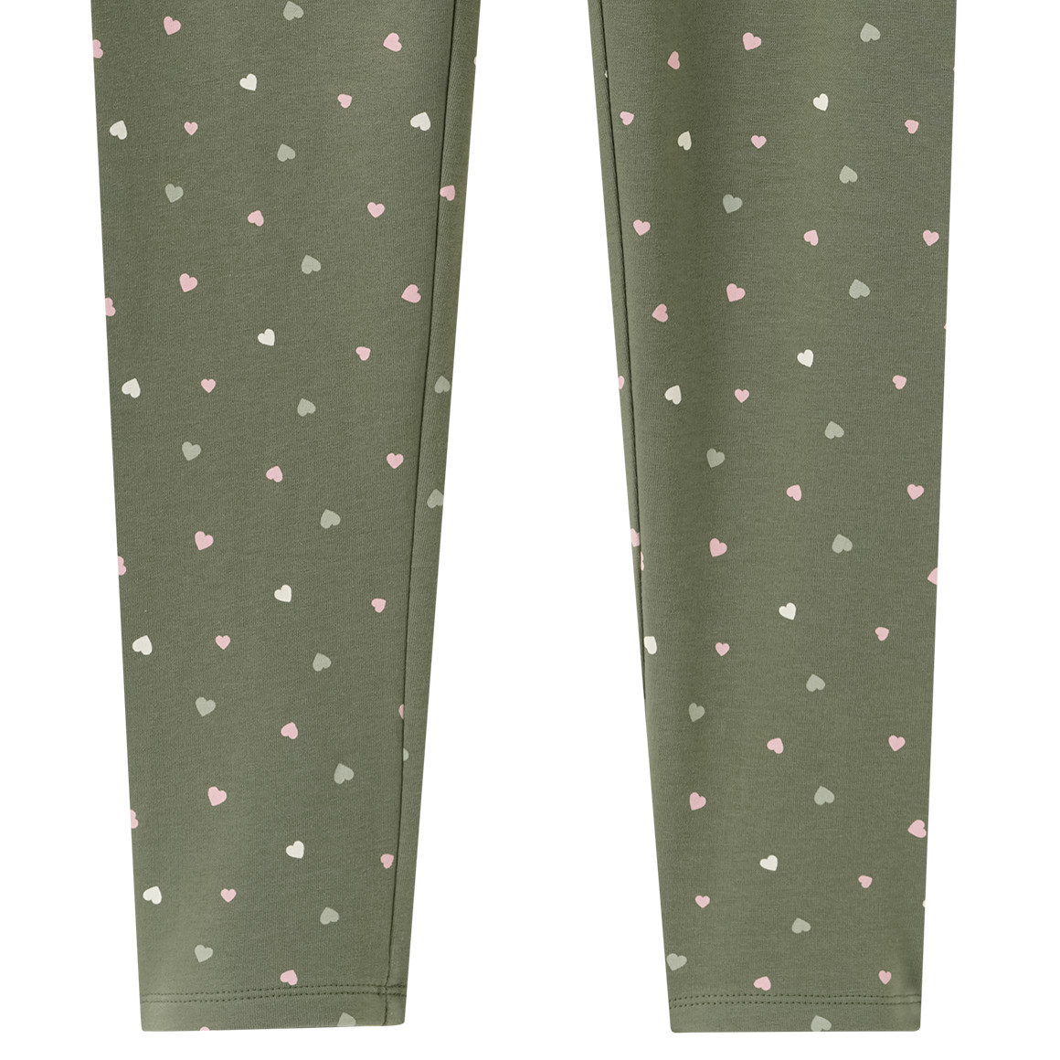 Mädchen Sweatleggings mit Herzchen allover