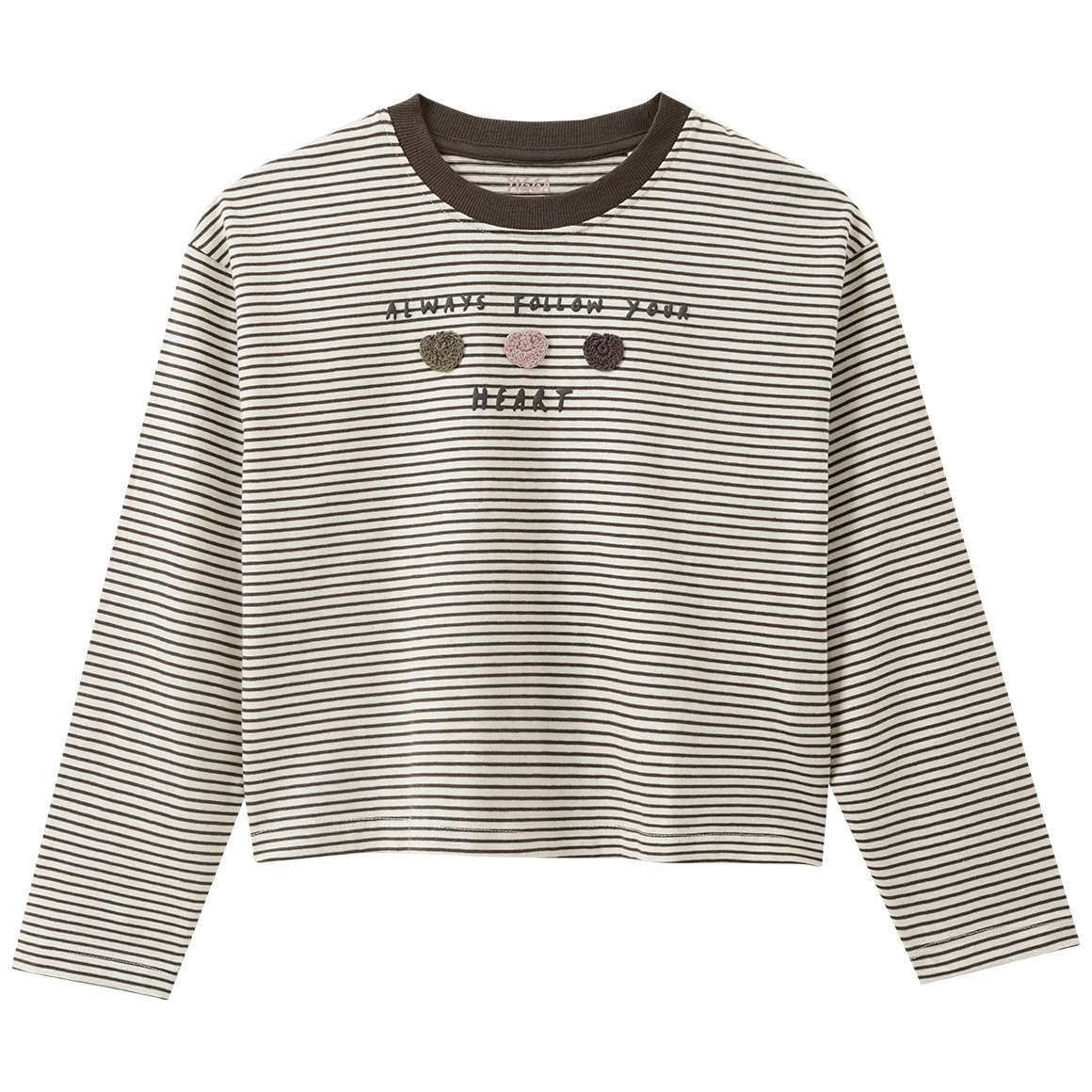 Mädchen Langarmshirt mit Applikation