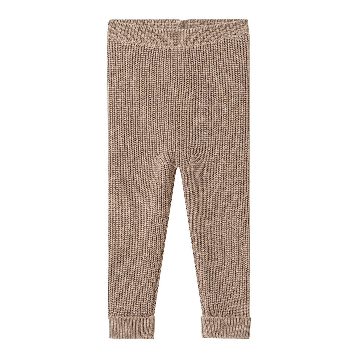 Gebreide babybroek met ribbelstructuur