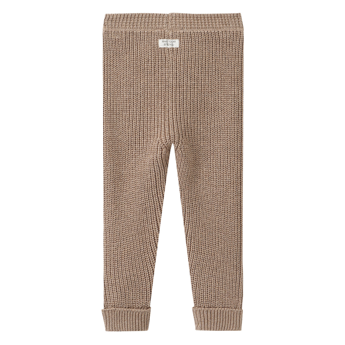 Gebreide babybroek met ribbelstructuur