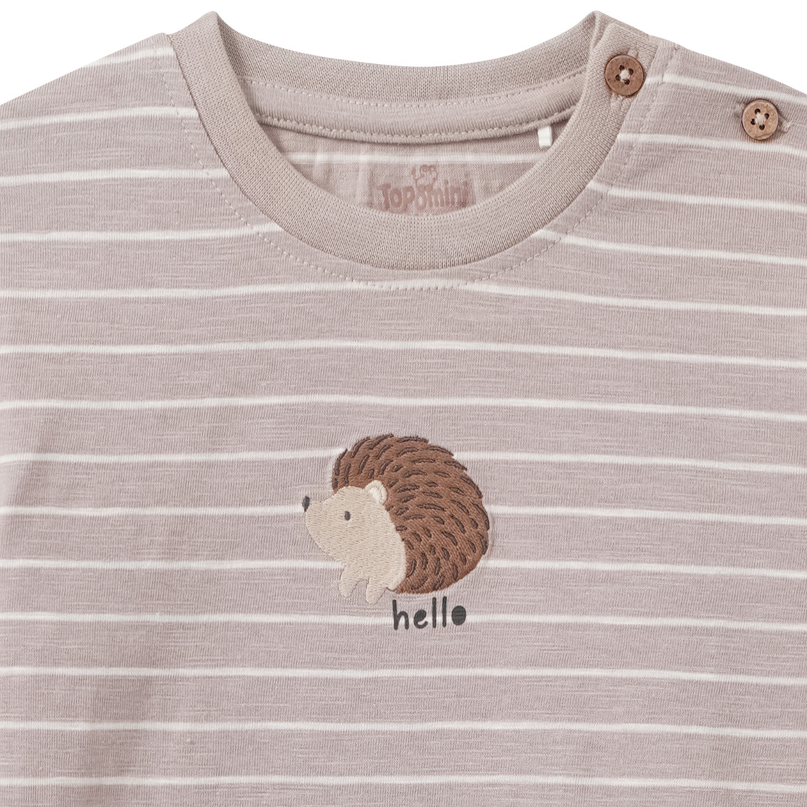 Baby Langarmshirt mit Igel-Motiv