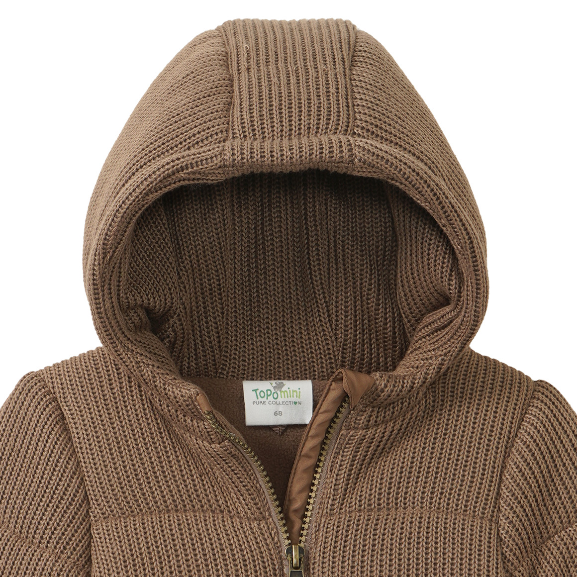 Newborn Winteroverall aus Rippstrick