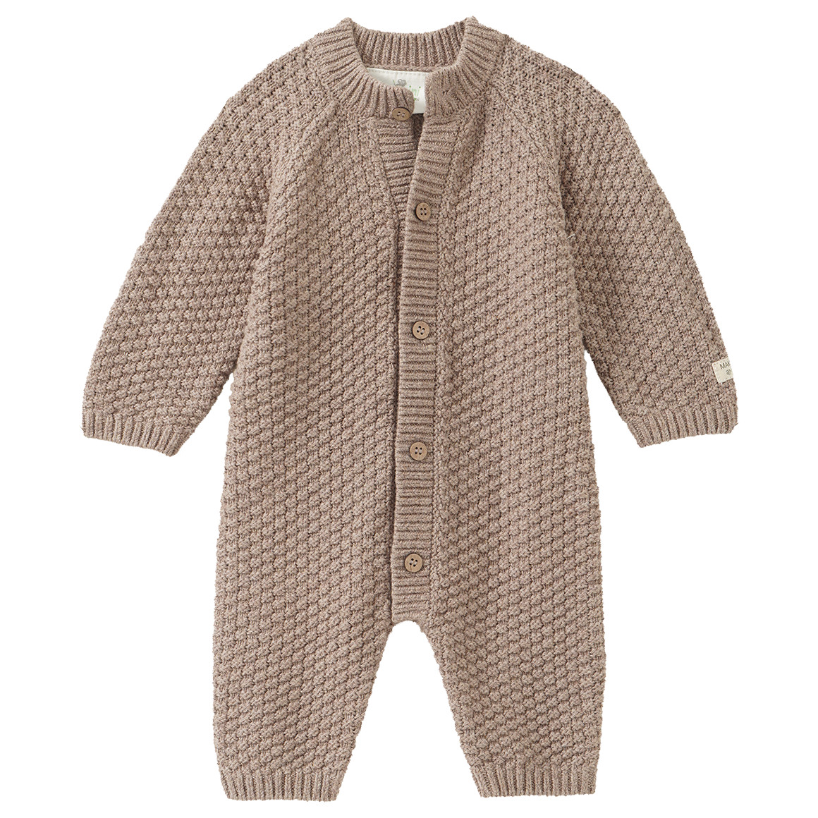 Newborn Strickoverall mit Knöpfen