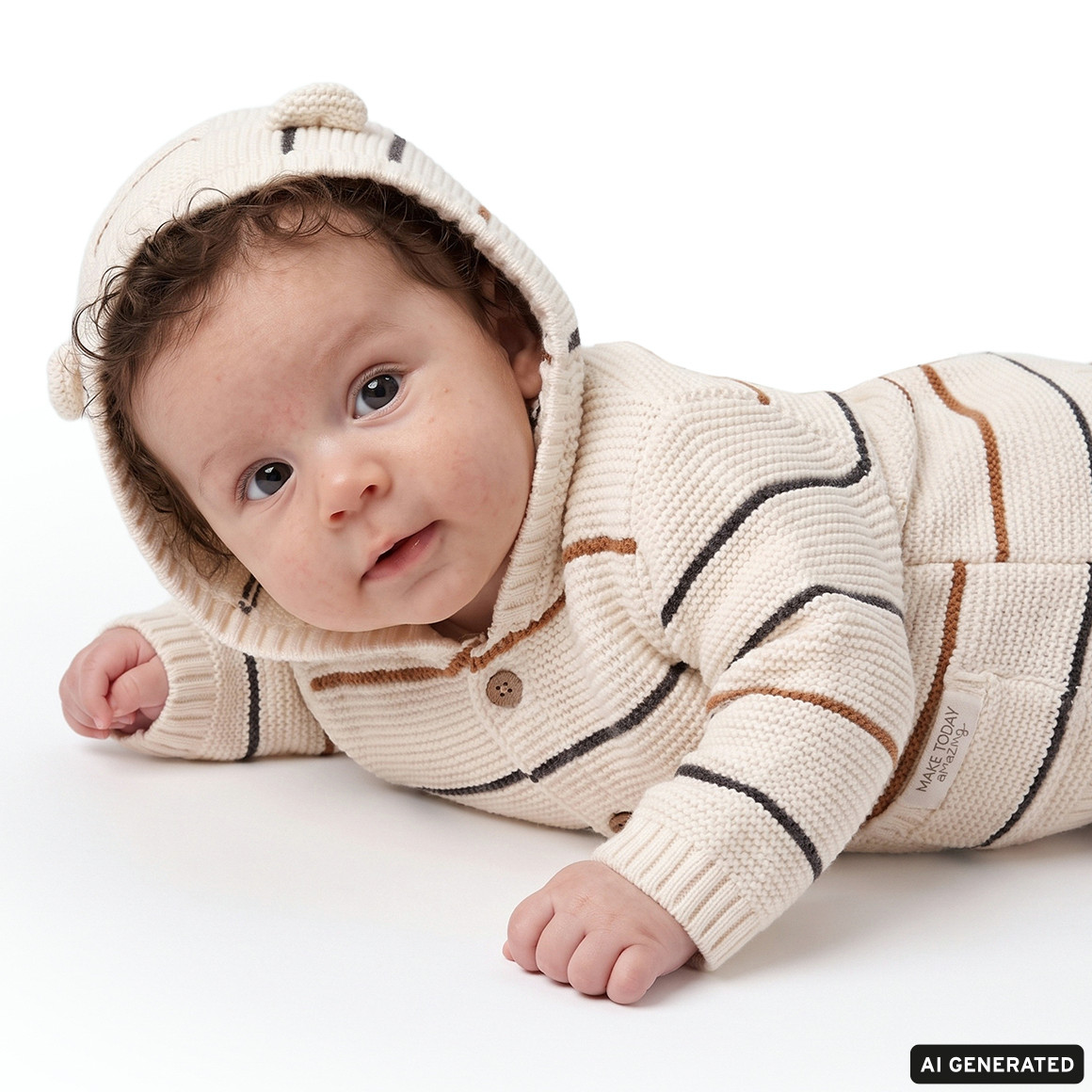 Newborn Strickjacke mit Öhrchen